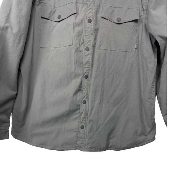 Eddie Bauer Men’s Fleece Lined Snap Front Shacket Grey Size XL - Picture 4 of 11